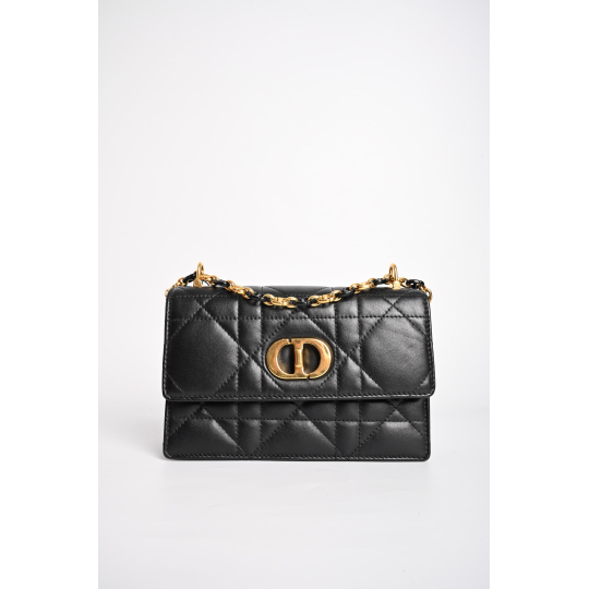 Dior Miss Caro Mini Bag Black Macrocannage Lambskin