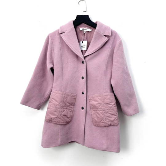Áo Khoác Dạ Dior Hồng Túi Chần Cannage