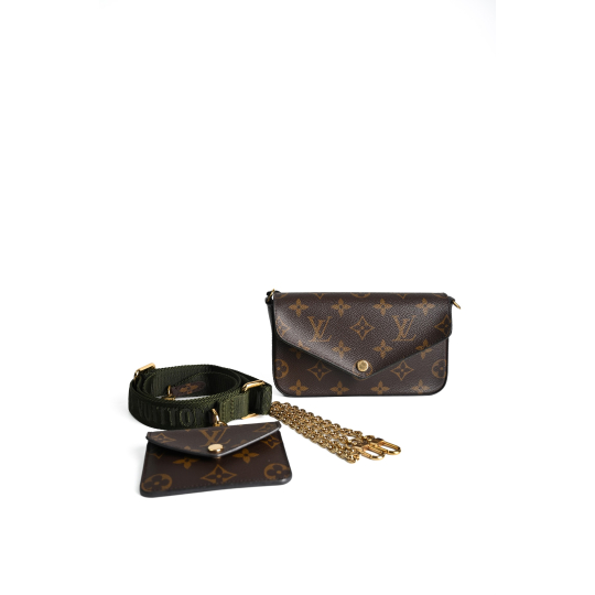 Louis Vuitton Felicie Pochette Monogram Khaki