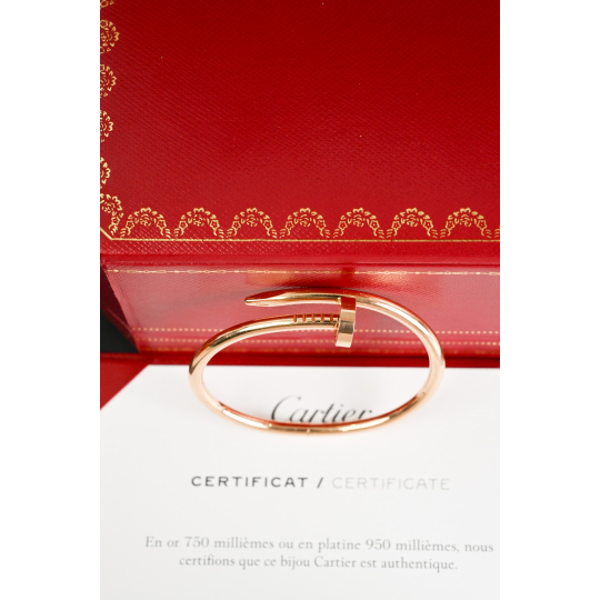 Cartier Juste un Clou Bracelet Rose Gold Classic Size 15