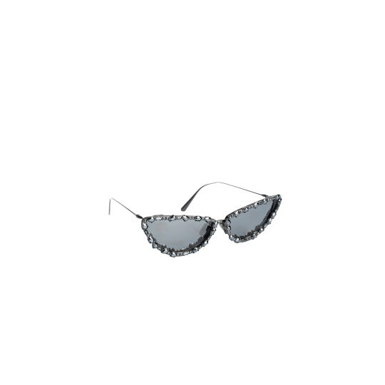 Dior Cat Eye Sunglasses Black Tweed Frame