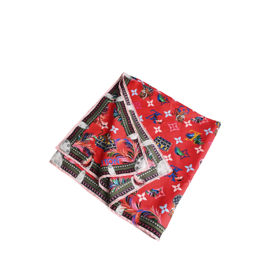 Louis Vuitton Bandeau Red Monogram Confidential Print