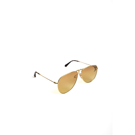 Louis Vuitton Aviator Sunglasses Gold Brown Gradient