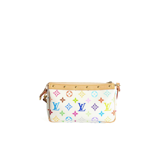 Louis Vuitton Pochette Accessoires Monogram Multicolore White