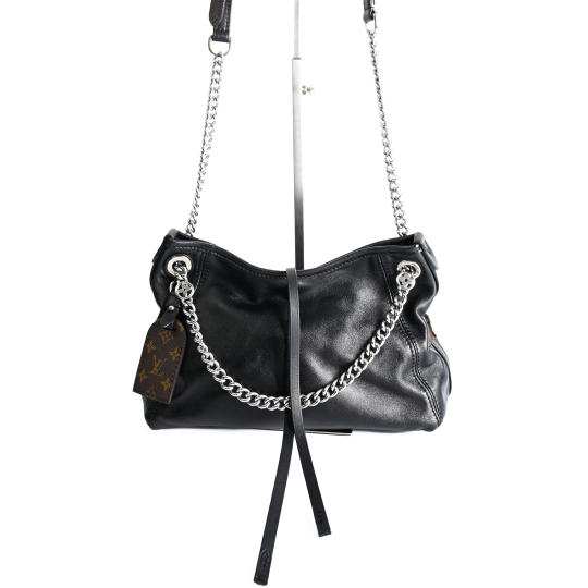 Louis Vuitton Soft Chain Hobo Black Calfskin