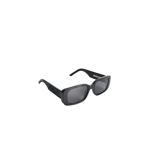 Dior Sunglasses Black Rectangular Acetate