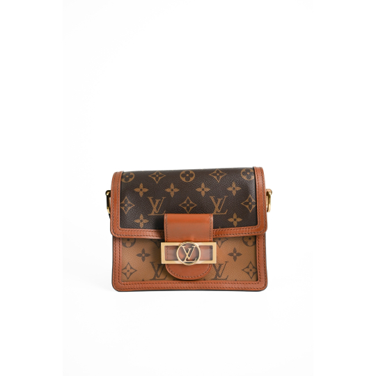 Túi Louis Vuitton Dauphine Mini Monogram Canvas Nâu GHW