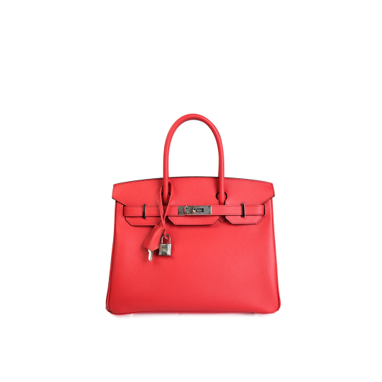 Túi Hermès Birkin 30 Epsom Đỏ PHW StD Fullset