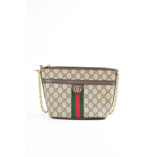 Túi Gucci Ophidia Mini GG Supreme Canvas Be Nâu GHW