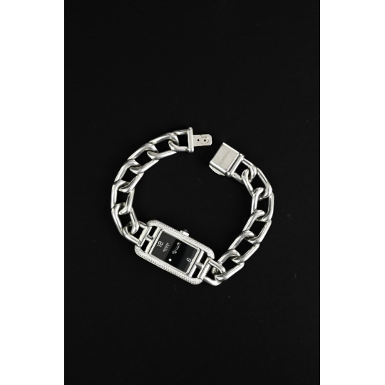 Đồng Hồ Hermès Nantucket Dây Chaîne d'Ancre Viền Kim Cương