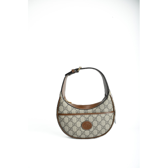 Gucci Ophidia Half-Moon Mini GG Supreme