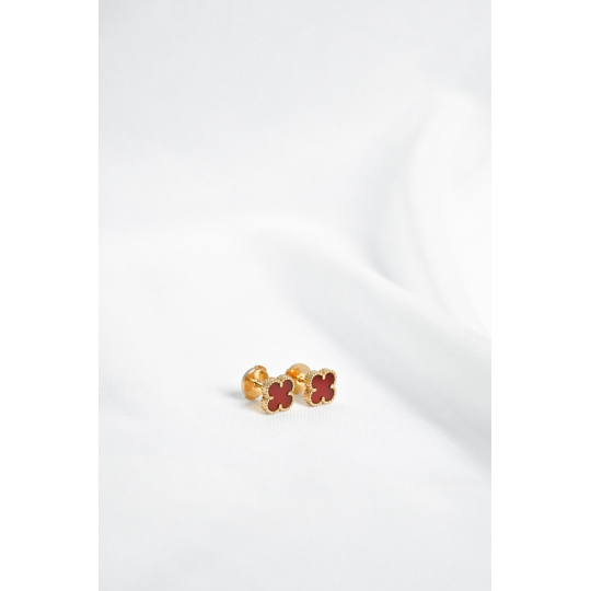 Van Cleef &amp; Arpels Sweet Alhambra Bông Tai Carnelian