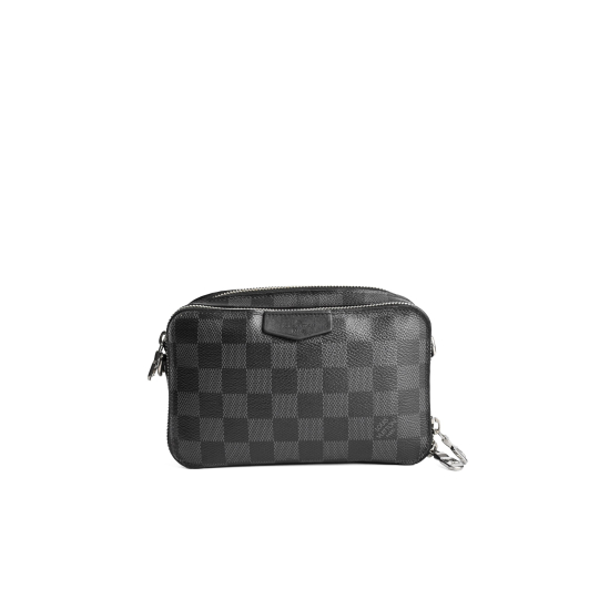 Louis Vuitton Damier Graphite Messenger Đen