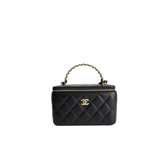 Chanel Vanity Case Top Handle Đen