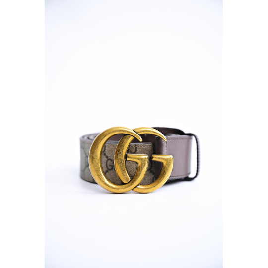 Gucci GG Marmont Thắt Lưng GG Supreme Hai Mặt