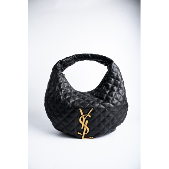 Yves Saint Laurent Hobo Chần Bông Đen