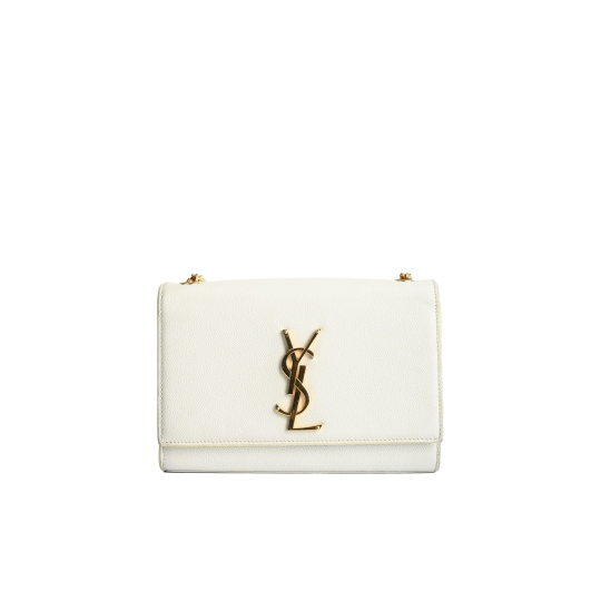 Yves Saint Laurent Kate Medium Trắng Da Trơn