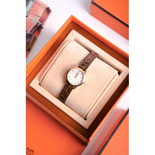Hermès Đồng Hồ Vàng Hồng Vintage