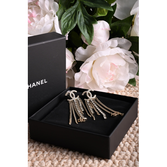 Chanel Bông Tai CC Tua Rua