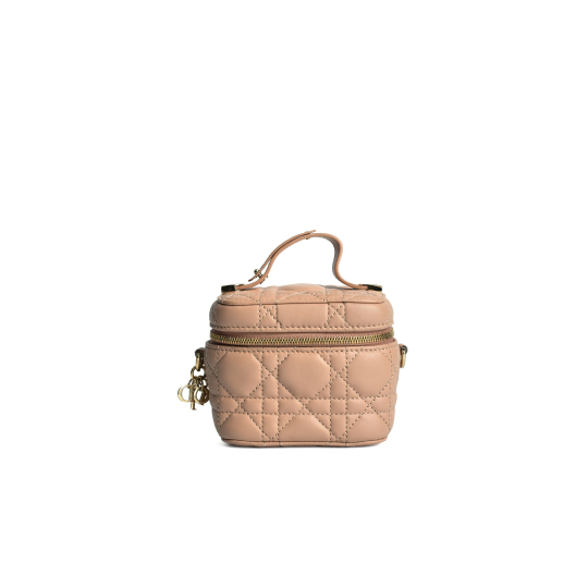 Dior Vanity Mini Hồng Nude Cannage