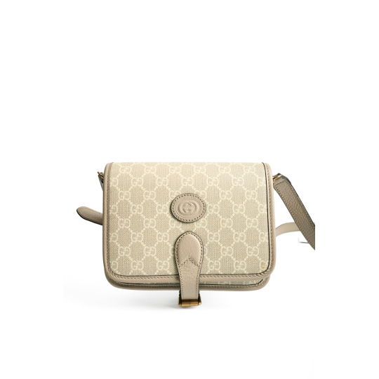 Gucci GG Supreme Flap Interlocking G