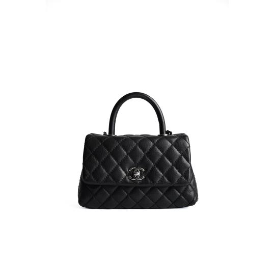 Chanel Coco Handle Small Đen Da Caviar