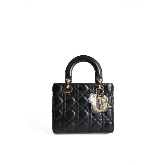 Dior Lady Dior Small Đen Da Cừu Cannage