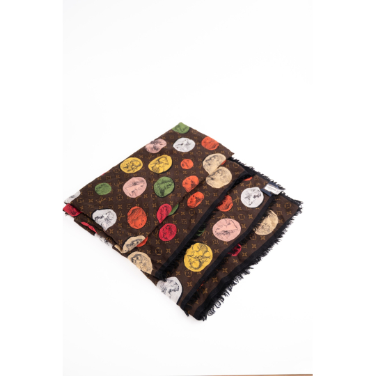 Khăn Choàng Louis Vuitton x Fornasetti Cameo Monogram
