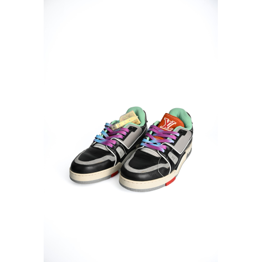 Louis Vuitton LV Trainer Sneaker Black Grey Multicolor Laces