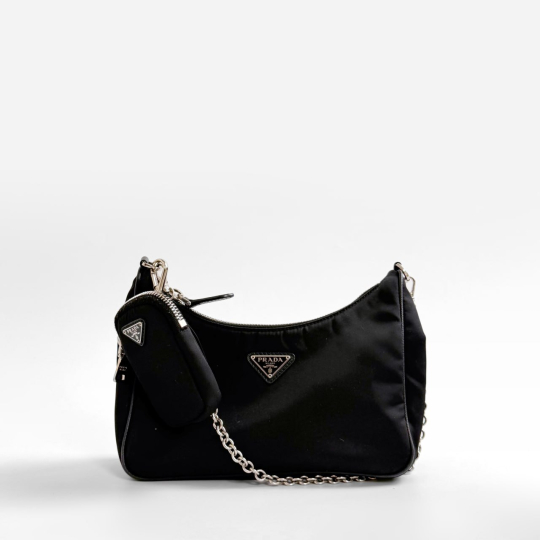 Prada Re-Edition 2005 Re-Nylon Shoulder Bag Black