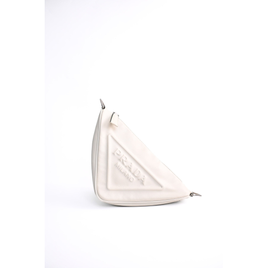 Prada Leather Triangle Pouch