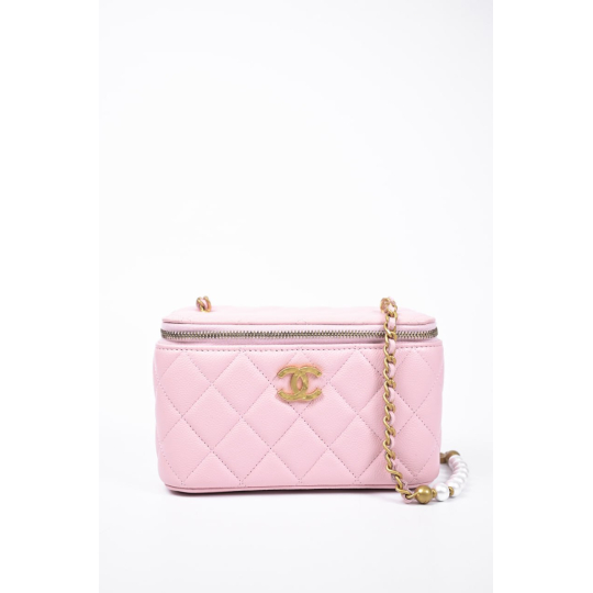 Chanel Quilted Vanity Hồng