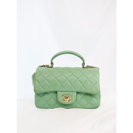 Chanel Mini 8 Xanh Lá