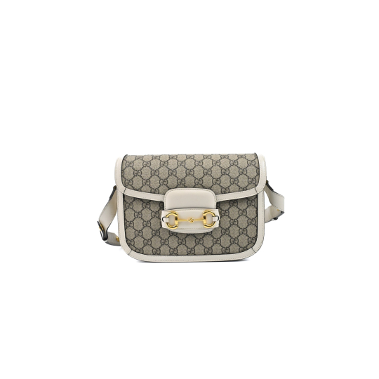 Gucci Horsebit 1955 Nâu Trắng