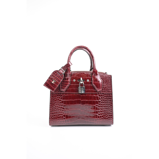 LV Steamer Đỏ Cherry Croc