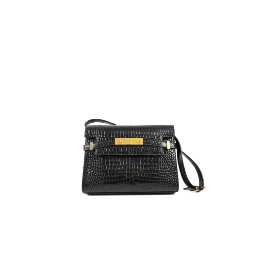 YSL Croc Đen
