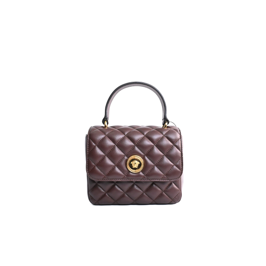 Versace Medusa Quilted Leather Shoulder Bag