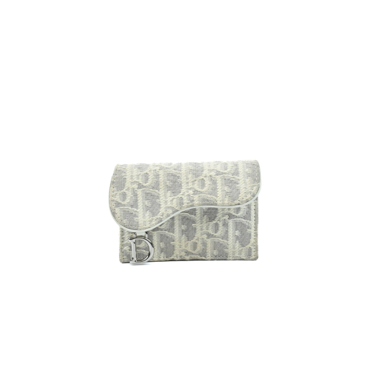 Dior Saddle Flap Card Holder