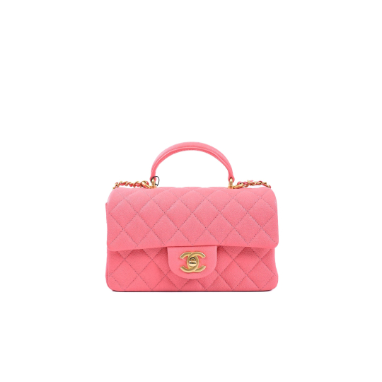 Chanel Caviar Quilted Mini Top Handle Rectangular Flap