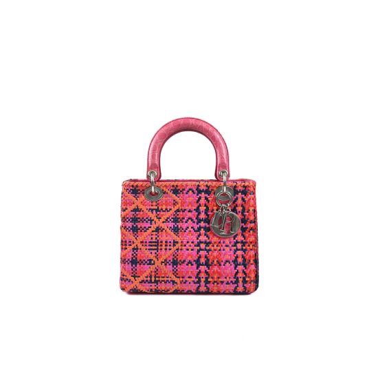 Christian Dior Woven Raffia Lady Dior
