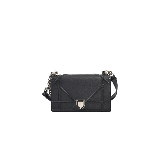 Christian Dior Grained Calfskin Medium Diorama Flap Bag