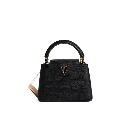 Túi Louis Vuitton Capucines Mini Monogram Da Đen
