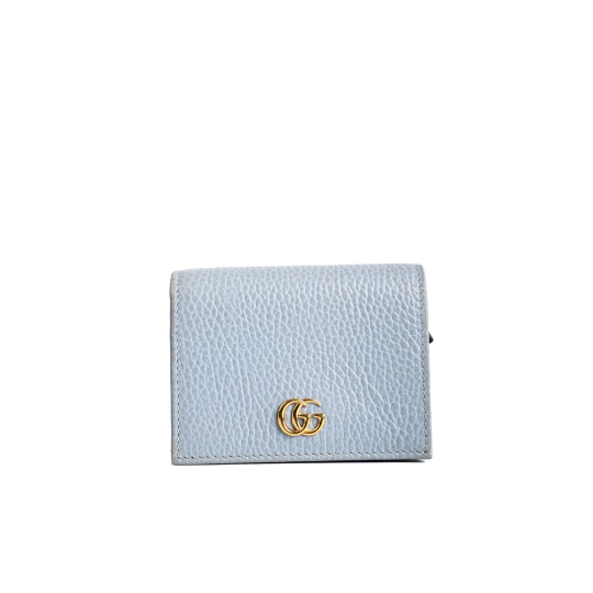Ví Gucci GG Marmont Card Case Xanh Nhạt