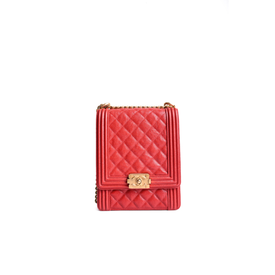 Túi Chanel North South Boy Đỏ