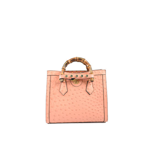 Gucci Diana Small Ostrich Tote Bag