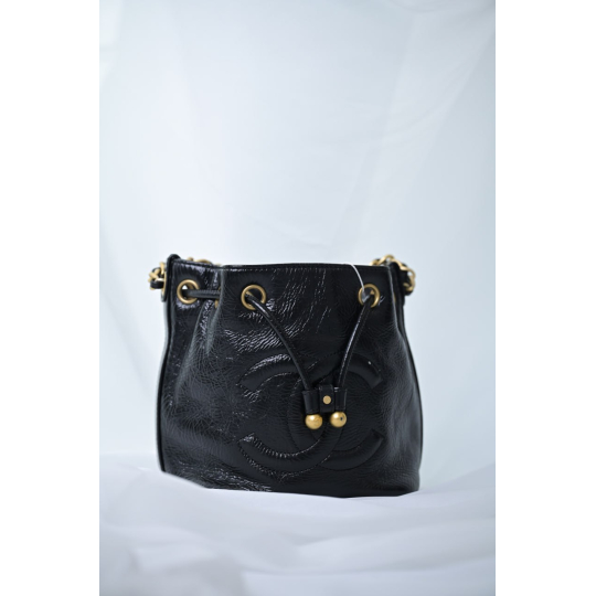 Chanel Drawstring Bucket Đen