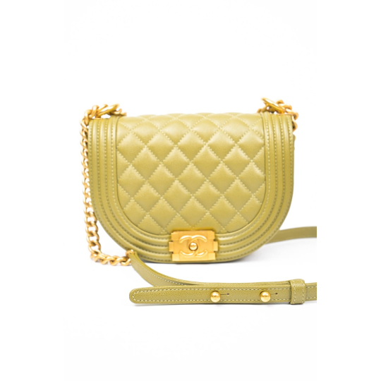 Chanel Boy Cavier Xanh