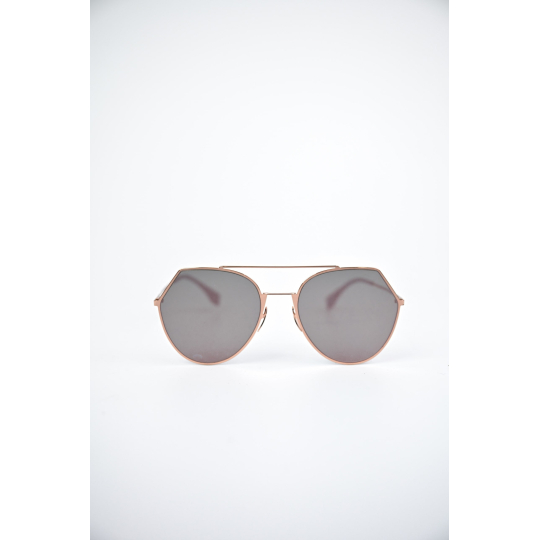 Fendi Kính Mát Aviator Gọng Vàng Hồng