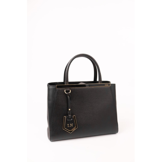Fendi 2Jours Petite Black Leather