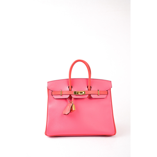 Hermes Birkin 25 Pink Epsom Gold Hardware